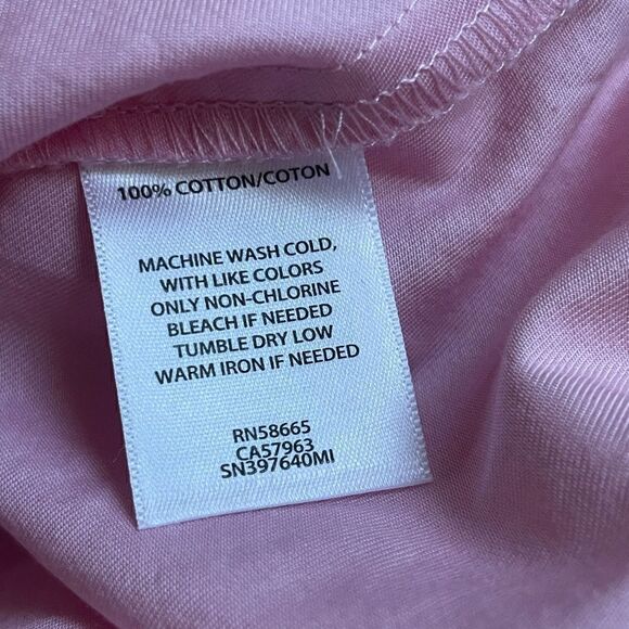 Something Navy | EUC Puff Sleeve Button Down Shirt XXS Pink - Picture 7 of 7